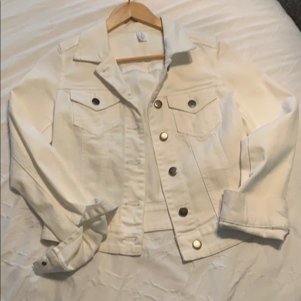 Nordstrom BP white denim jacket
